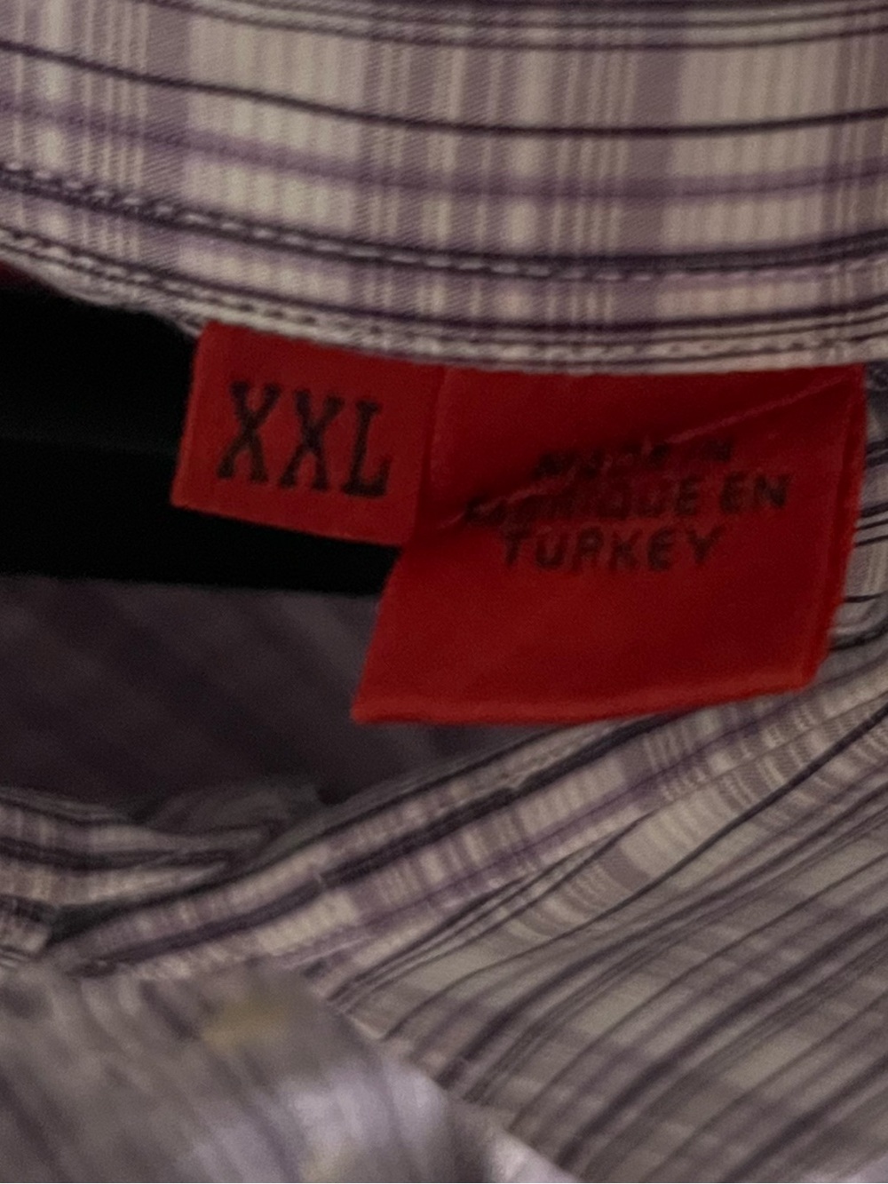 HUGO Purple and White Plaid Dress Shirt - Picture 4 of 7